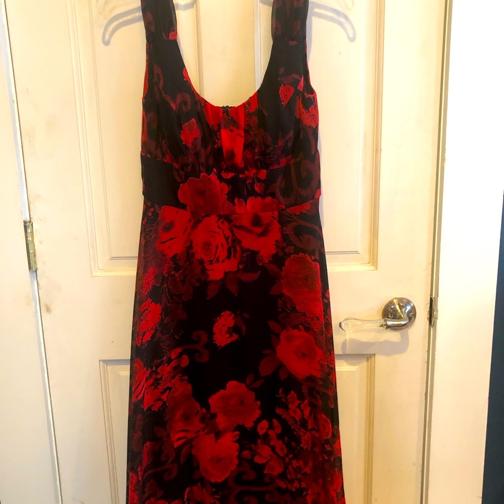 Red Floral Dress